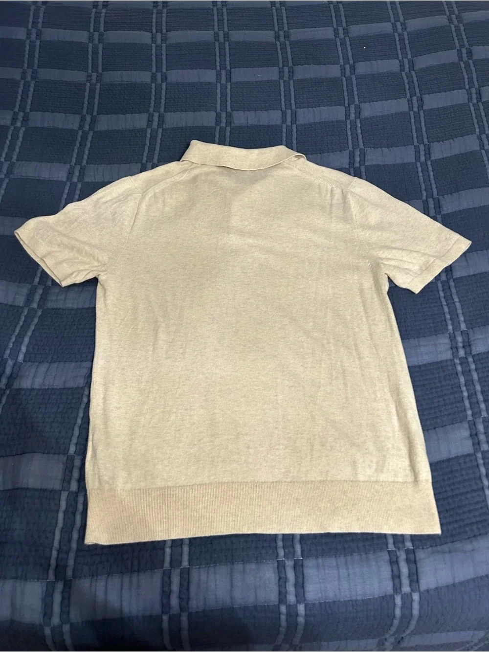 J. Crew Lightweight Short-Sleeve Polo - Cream